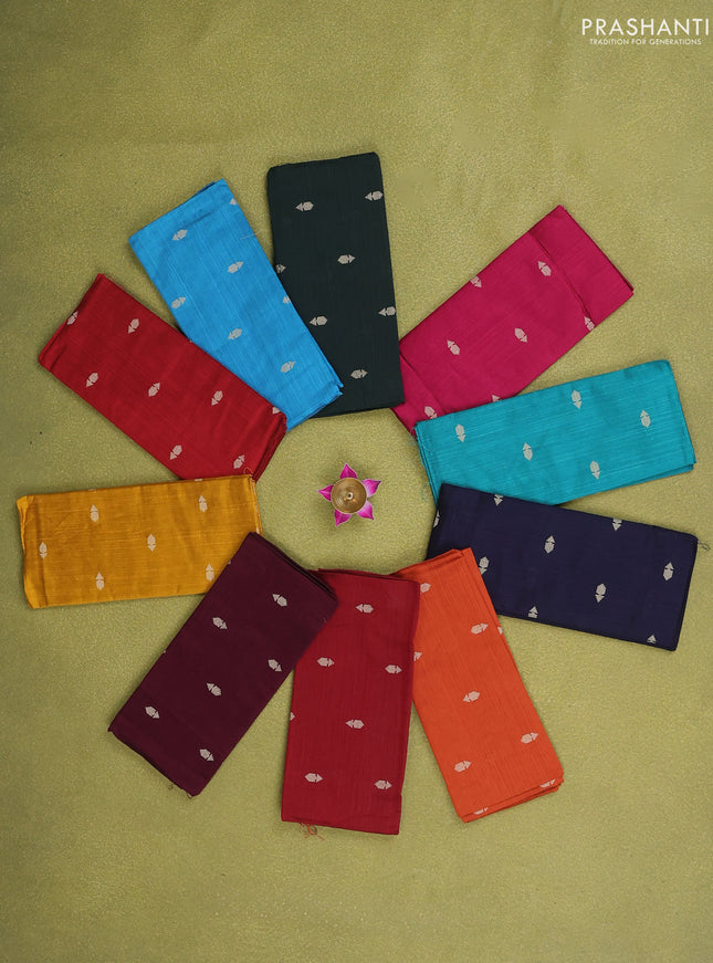 raw sik blouse bits multi colour and pack of 10