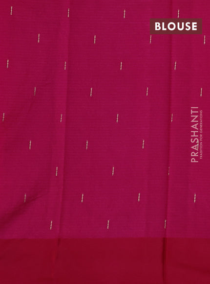 Art kota saree dark pink with zari woven buttas and zari woven floral butta border
