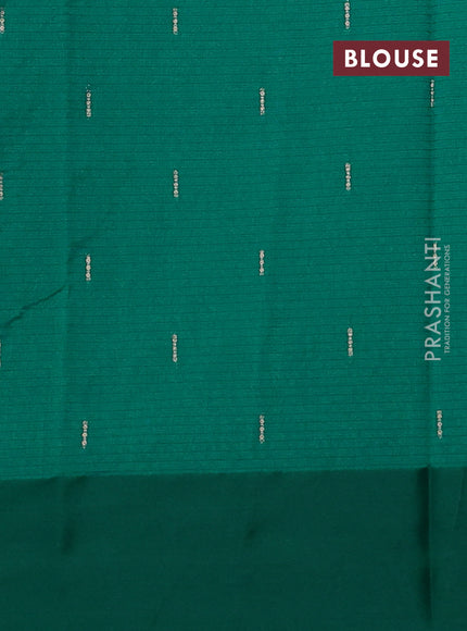 Art kota saree green with zari woven buttas and zari woven floral butta border