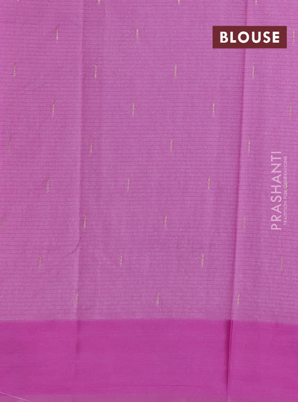 Art kota saree light pink with zari woven buttas and zari woven floral butta border