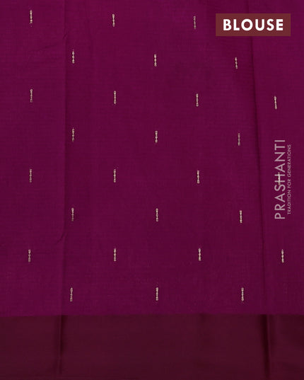 Art kota saree purple with zari woven buttas and zari woven floral butta border