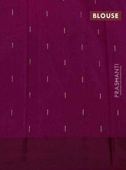 Art kota saree purple with zari woven buttas and zari woven floral butta border