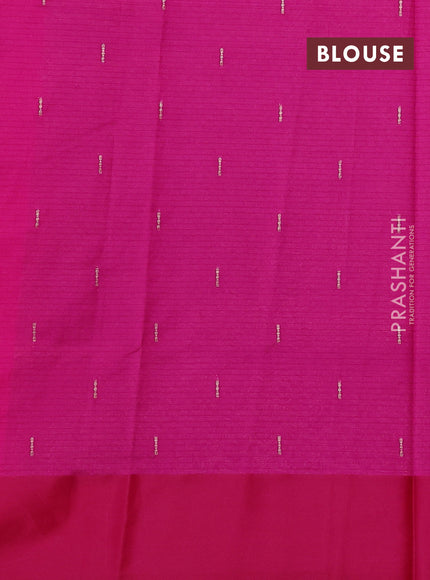 Art kota saree dark pink with zari woven floral buttas and satin border