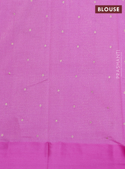 Art kota saree mild lavender with zari woven buttas and satin border