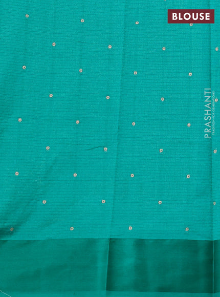 Art kota saree green with zari woven buttas and satin border