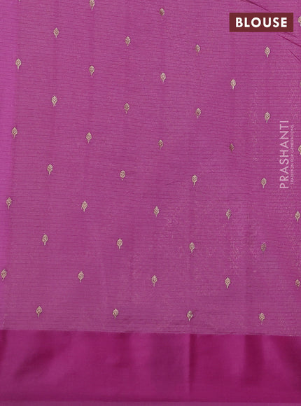 Art kota saree pink shade with silver & gold zari woven buttas and zari woven butta border