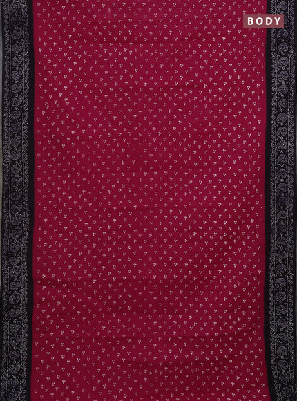 Sungudi cotton saree pink and navy blue with allover batik prints and printed border