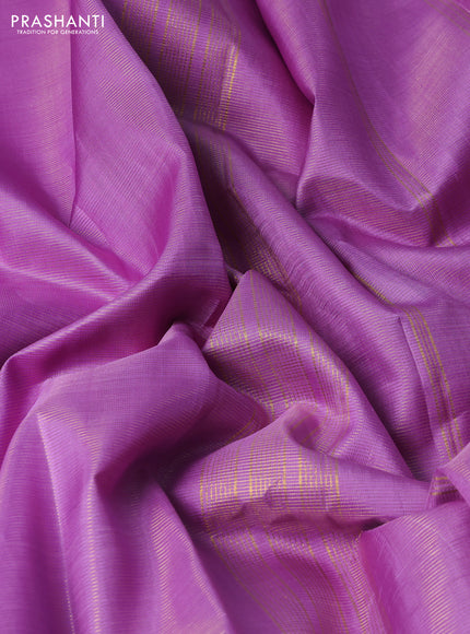 Pure kanchipuram silk saree lavender and maroon with allover vairosi pattern and zari woven border