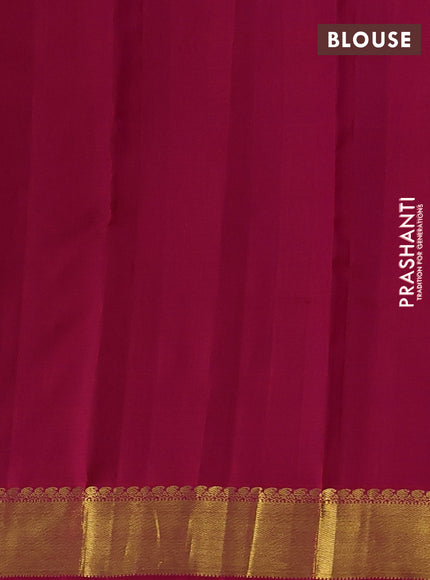 Pure kanchipuram silk saree pink with zari woven buttas and rich zari woven border