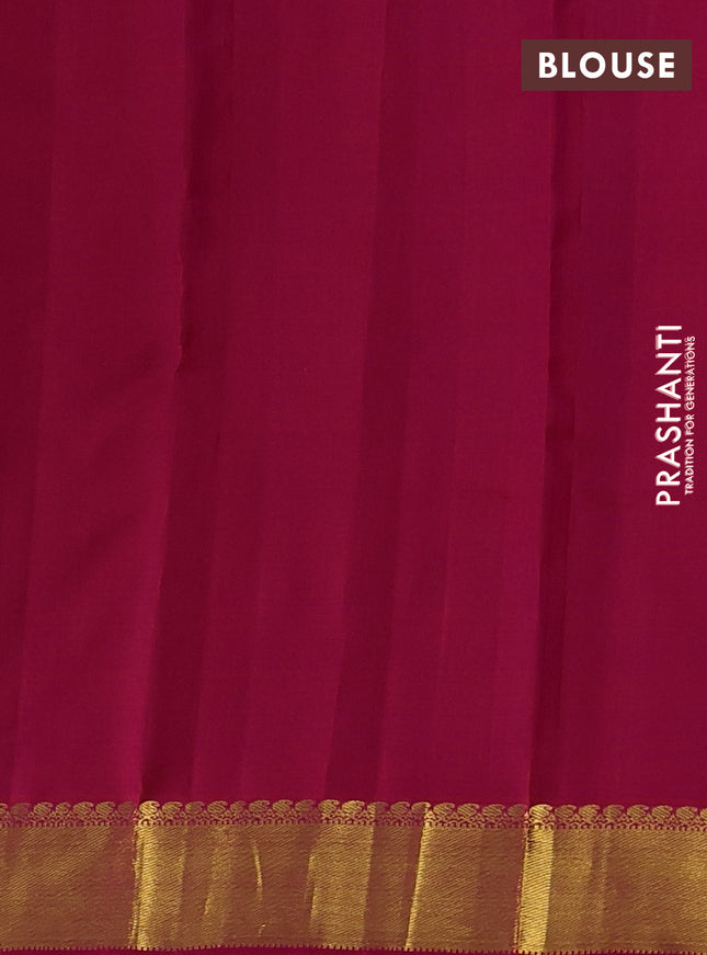 Pure kanchipuram silk saree pink with zari woven buttas and rich zari woven border