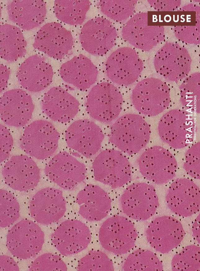 Semi chanderi saree mauve pink and beige with plain body and zari woven border