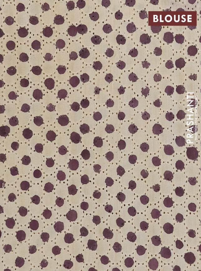 Semi chanderi saree coffee brown and beige with plain body and zari woven border