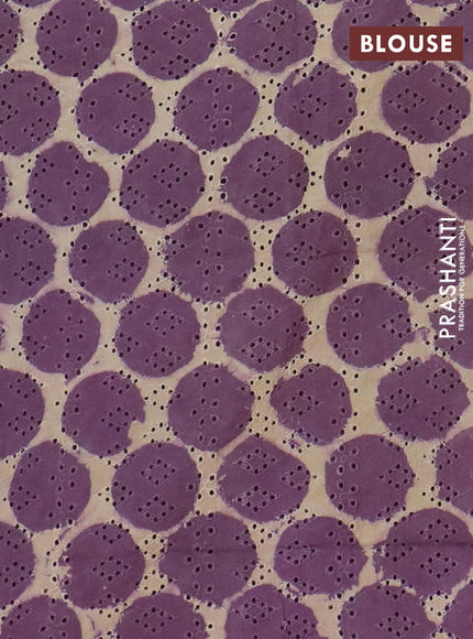Semi chanderi saree wine shade and beige with plain body and zari woven border
