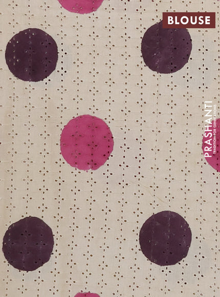 Semi chanderi saree mauve pink and beige with plain body and zari woven border