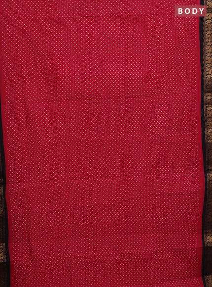 Sungudi cotton saree pink and coffee brown with allover butta prints and zari woven border