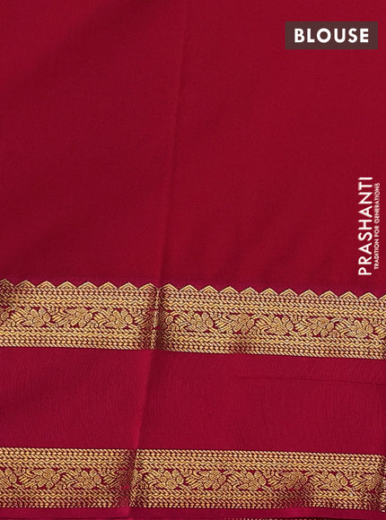 Semi kanchipuram silk saree coffee brown and pink with allover zari checks & buttas and rettapet zari woven korvai border