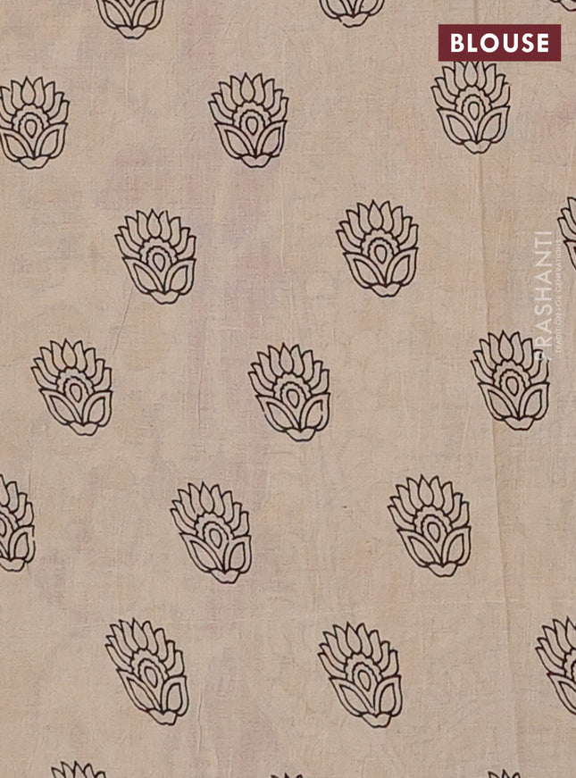 Kalamkari cotton saree yellow and pink with allover prints and printed border