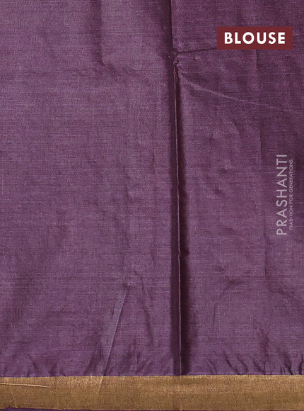 Banana silk saree pink and pastel purple with allover silver & zari woven buttas and zari woven border