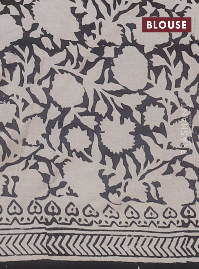 Kota doria saree rust shade and black with allover butta prints and printed border