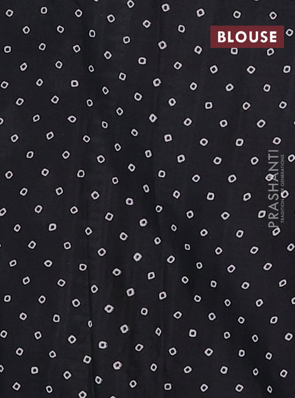 Kota doria saree black with allover prints and printed border
