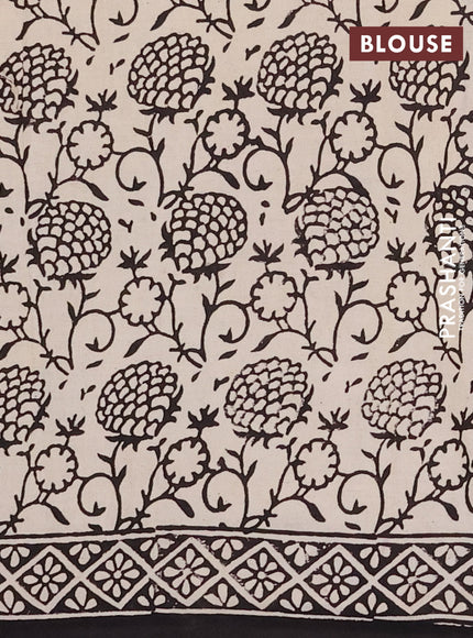 Kota doria saree maroon and black with allover prints and printed border