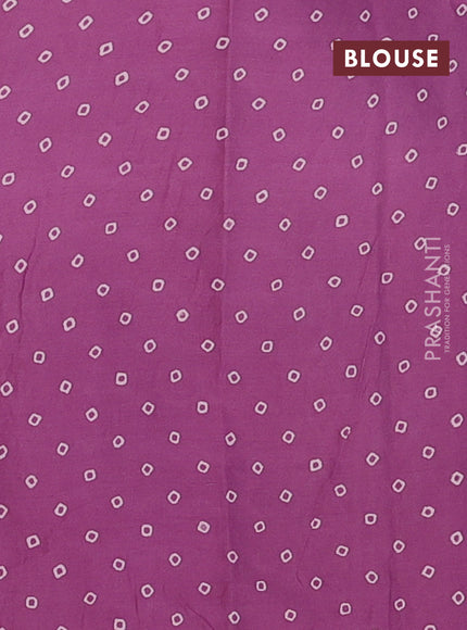 Kota doria saree purple with allover dabu prints and printed border