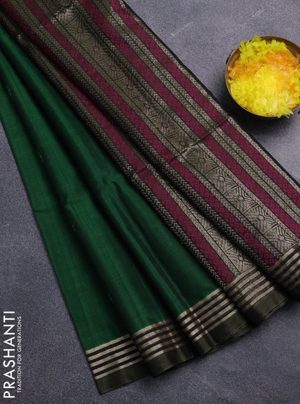 Kora silk cotton saree green and dual shade green with zari woven buttas and zari woven border