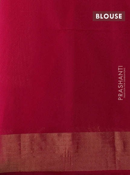Kora silk cotton saree sandal and pink with zari woven buttas and zari woven border
