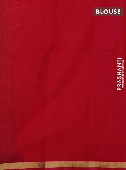 Kora silk cotton saree dual shade of pink and pink with zari woven buttas and zari woven border