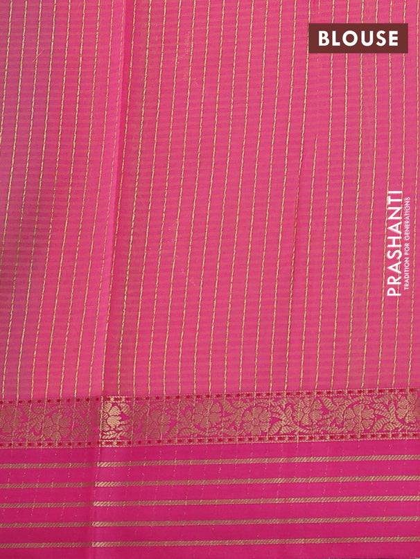 Banarasi semi dupion saree dual shade of greenish blue with thread & zari woven buttas and zari woven border