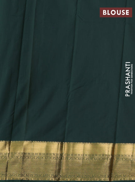 Bangalori silk saree yellow and green with zari woven buttas and zari woven border