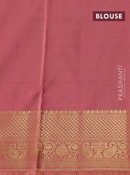 Bangalori silk saree purple and dual shade of pink with zari woven buttas and zari woven border
