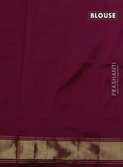 Pochampally silk saree maroon with allover patola weaves and zari woven border