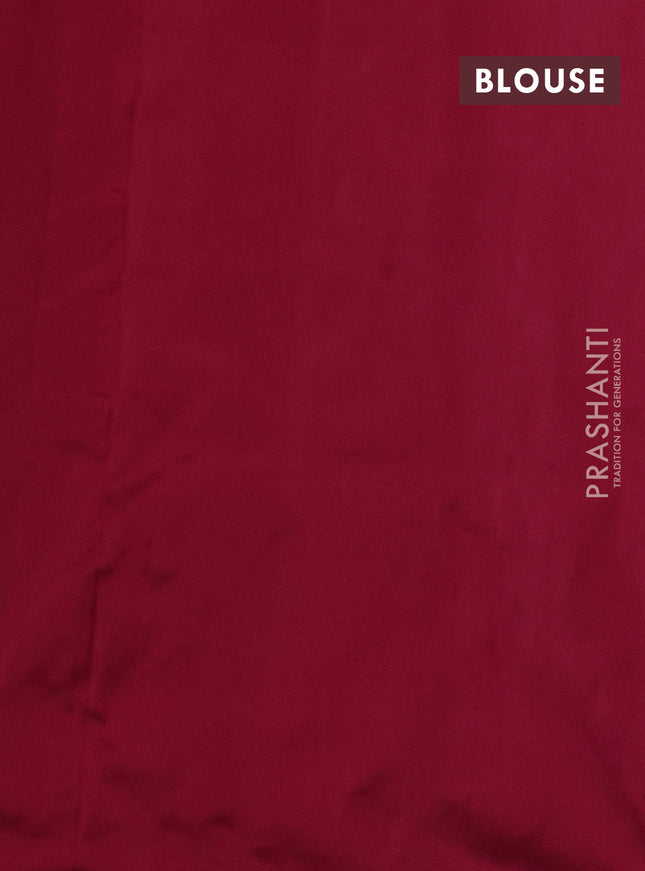 Pochampally silk saree red with allover ikat weaves and ikat woven border