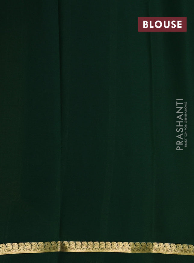 Pure mysore silk sareee lime yellow and green with zari woven buttas and zari woven simple border