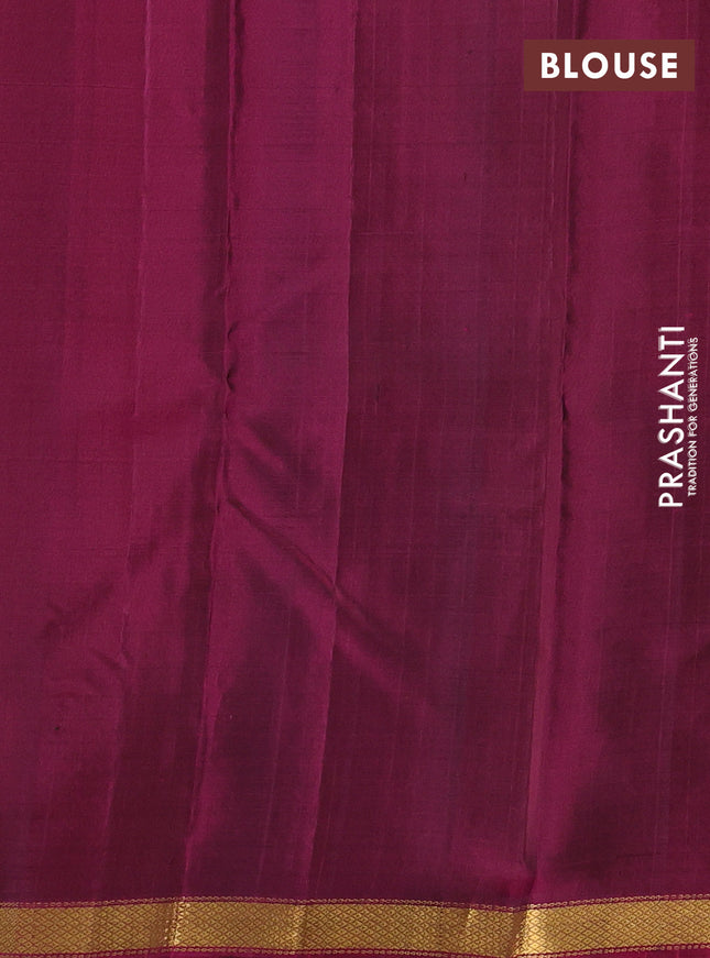 Pure soft silk saree coffee brown and wine shade with zari woven buttas and zari woven border