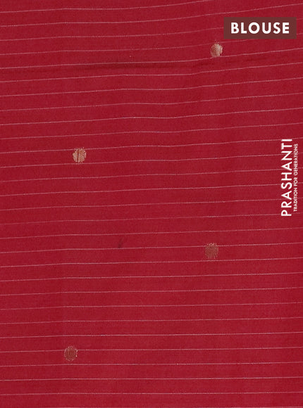 Jamdhani cotton saree peach pink and maroon with allover checked pattern and floral design jamdhani pallu