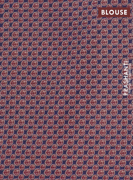 Chirala cotton saree peacock blue with plain body and printed border