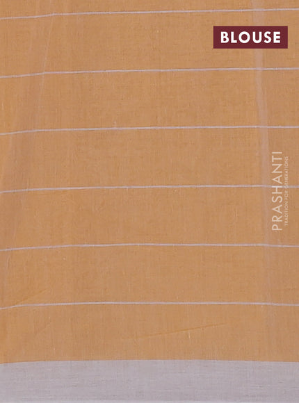Chirala cotton saree yellow with allover prints and printed border