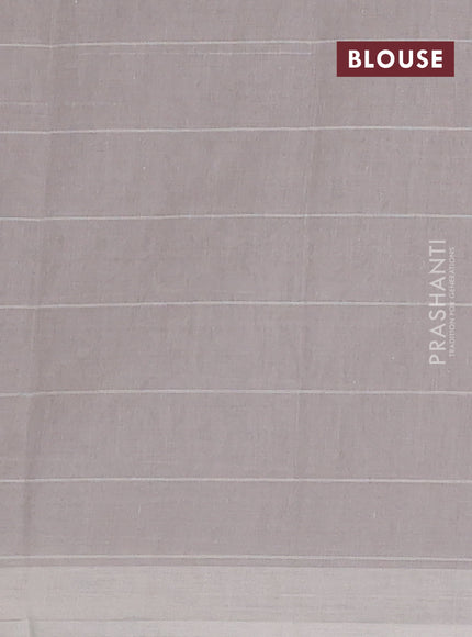 Chirala cotton saree grey with allover prints and printed border