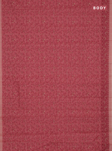 Chirala cotton saree peach pink and peach shade with allover prints and printed border