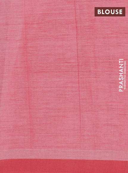 Chirala cotton saree light pink with butta prints and long printed border