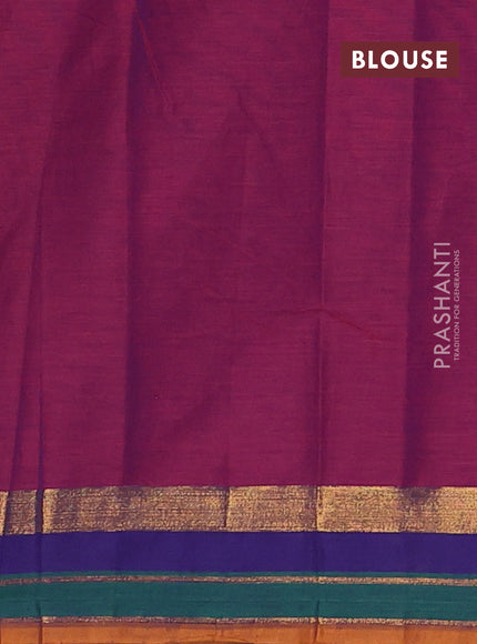 Chirala cotton saree maroon and dark mustard with butta prints and printed zari woven border