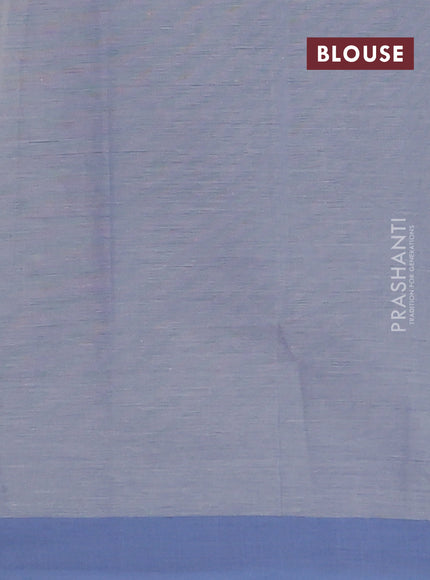Chirala cotton saree grey and blue shade with allover prints and printed border