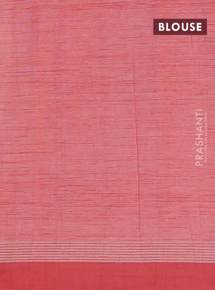 Chirala cotton saree light pink with allover butta prints and long floral printed border