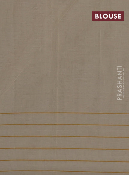 Chirala cotton saree pale yellow with butta prints and long printed border