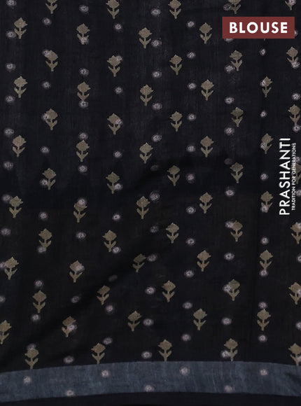Matka tussar saree beige and mustard yellow with allover thread buttas & butta prints and long temple design printed border