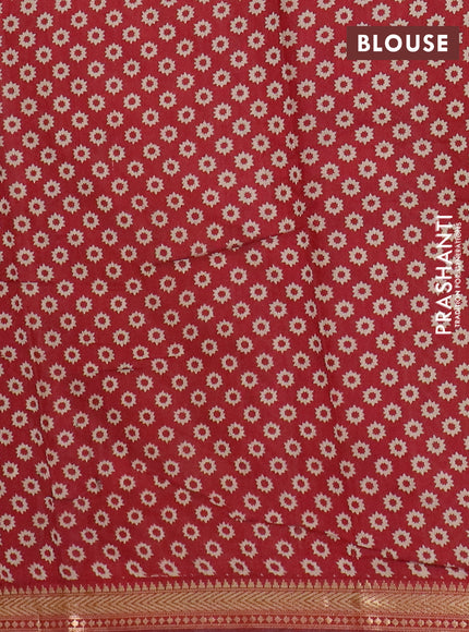 Semi maheswari cotton saree beige mustard yellow and maroon with allover butta prints and zari woven border