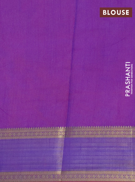 Pink semi tussar saree with matching Neck piece