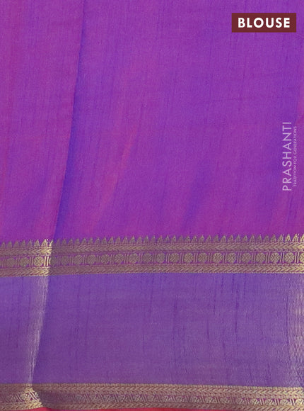 Pink semi tussar saree with matching Neck piece